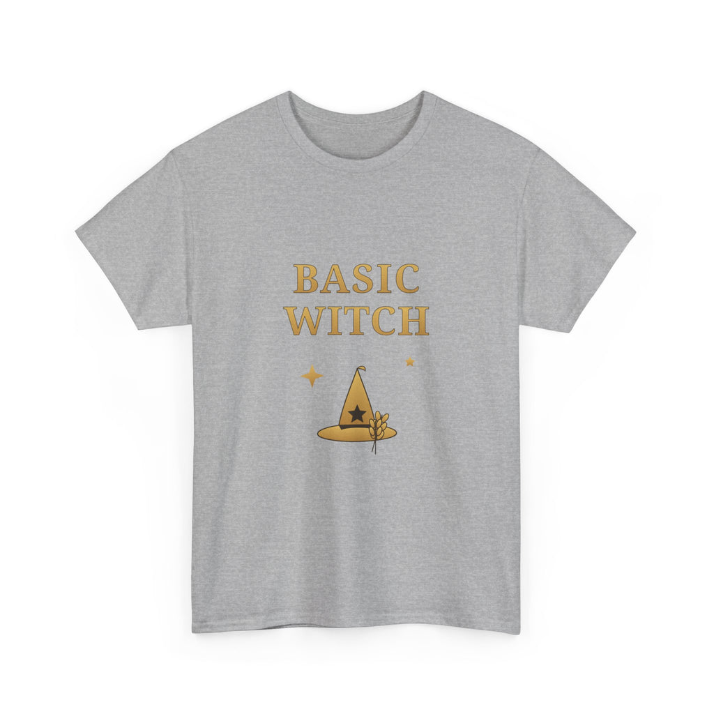 Basic Witch T-Shirt — Cute Gold Witch Hat Graphic Tee