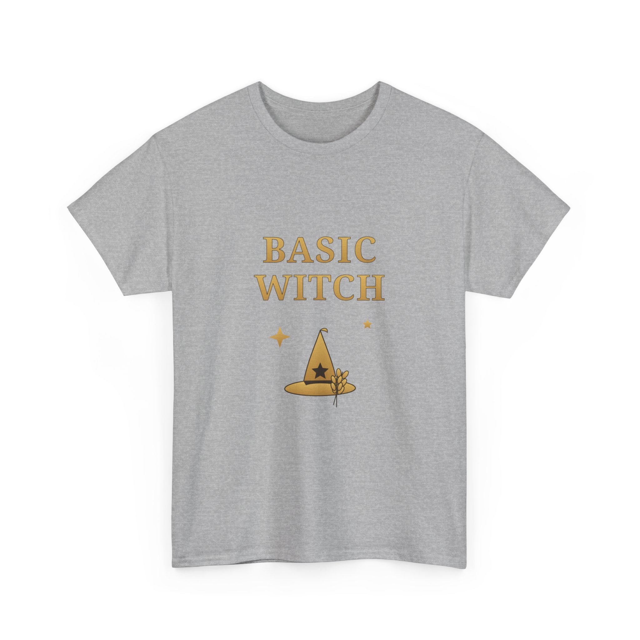 Basic Witch T-Shirt — Cute Gold Witch Hat Graphic Tee