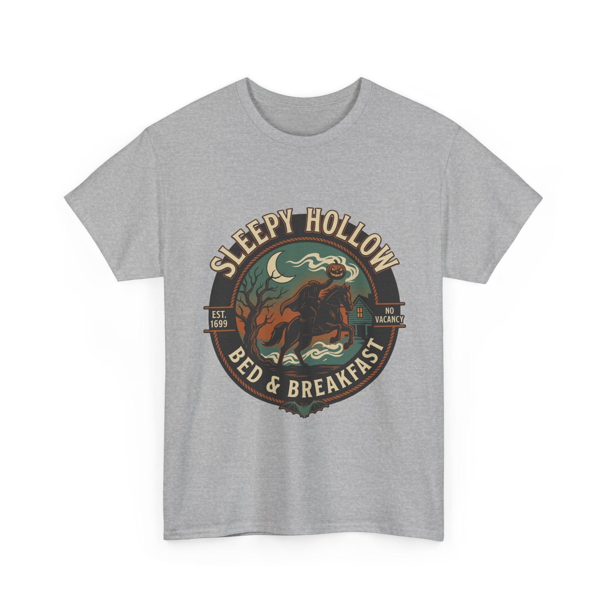 Sleepy Hollow Bed & Breakfast T-Shirt — Headless Horseman Vintage Halloween Tee