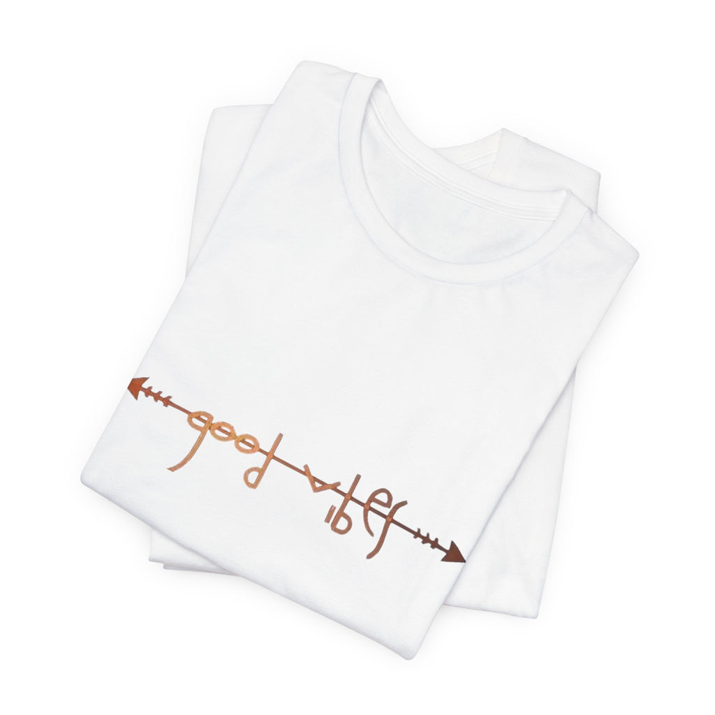Good Vibes Arrow T-Shirt – Minimal Boho Graphic Tee