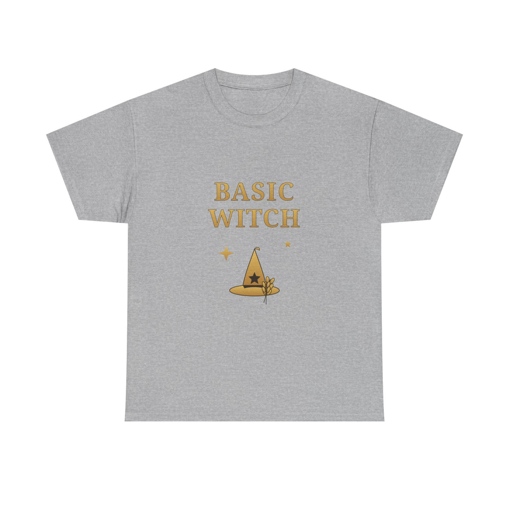 Basic Witch T-Shirt — Cute Gold Witch Hat Graphic Tee