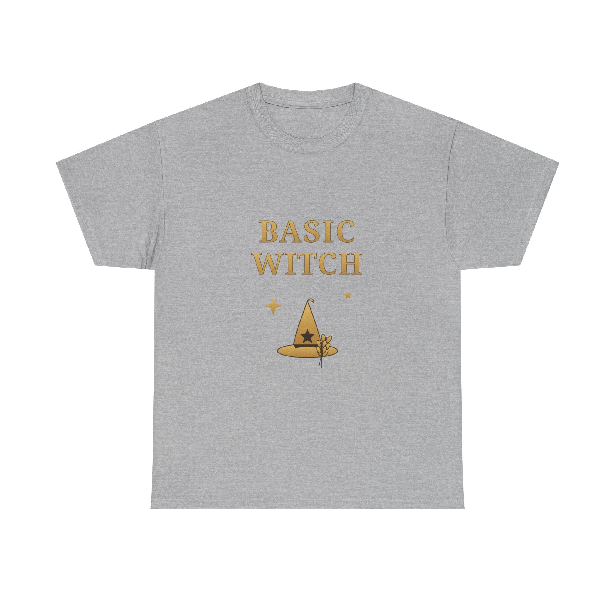 Basic Witch T-Shirt — Cute Gold Witch Hat Graphic Tee