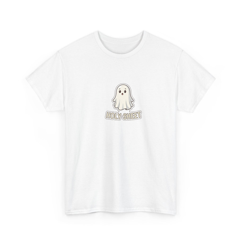 Ghost Graphic Tee - "Holy Sheet" Cute Halloween Shirt