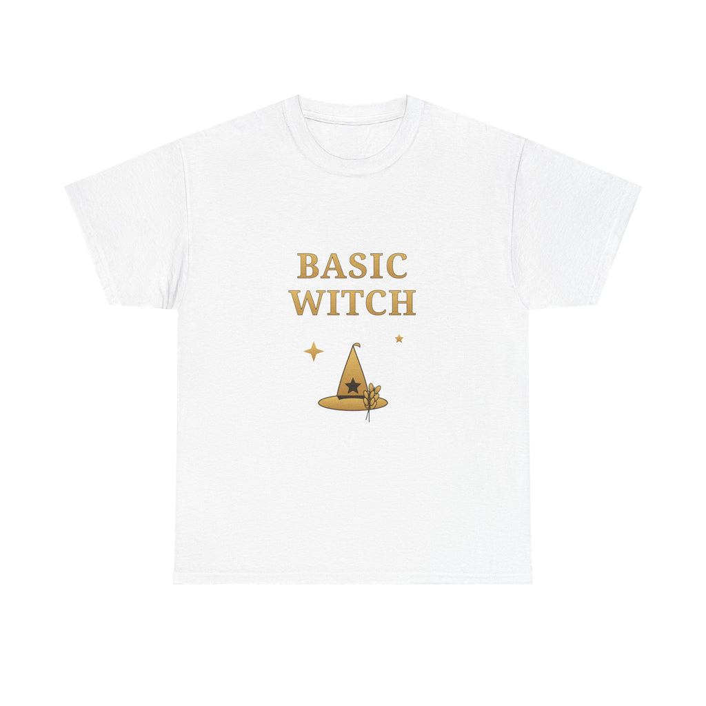 Basic Witch T-Shirt — Cute Gold Witch Hat Graphic Tee