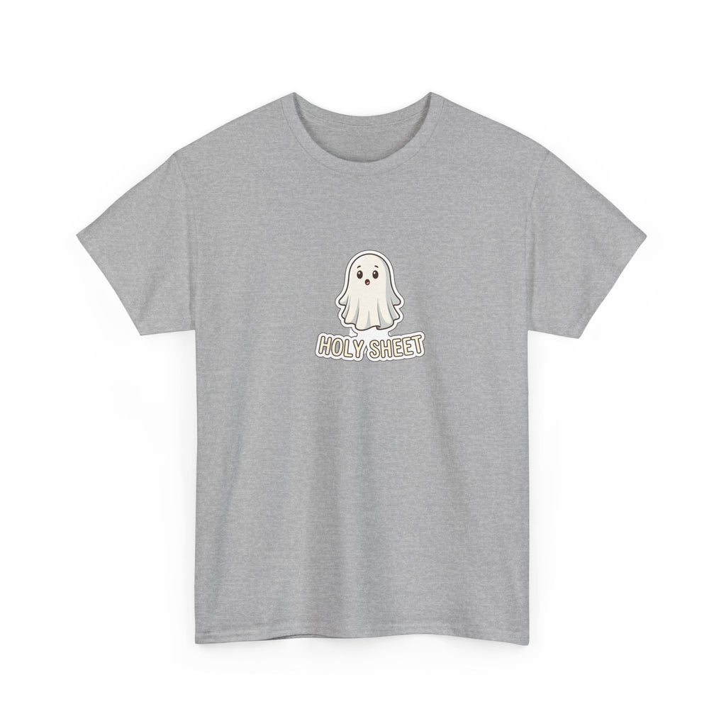 Ghost Graphic Tee - "Holy Sheet" Cute Halloween Shirt